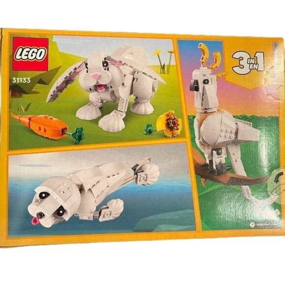 LEGO 31133 Creator 3 in 1 Easter White Rabbit Seal Bird 258 pcs New Sealed Box - Picture 4 of 10